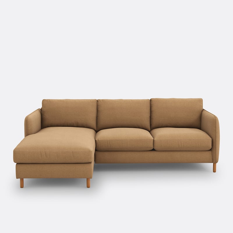 Ecksofa Loméo, Links, Mit Schlaffunktion, 4-sitzer, Polyester
