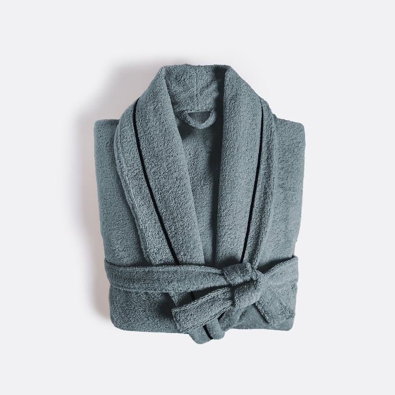 La Redoute Interieurs Bademantel Für Erwachsene Mit Schalkragen Aus Gekämmter Baumwolle 400 G/m2, Victor
