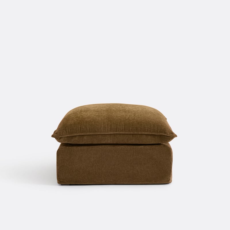 Hocker Odna, Abnehmbarer Bezug, Aus Meliertem Polyester