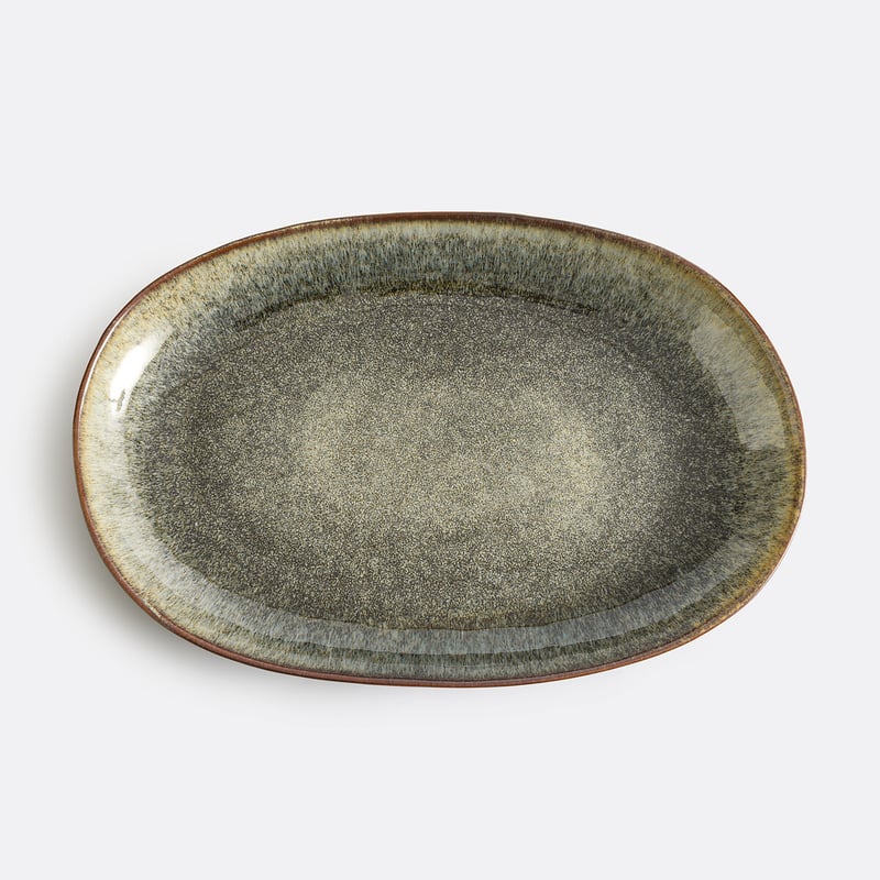 Platte Azoia Aus Glasiertem Steingut 43x28cm