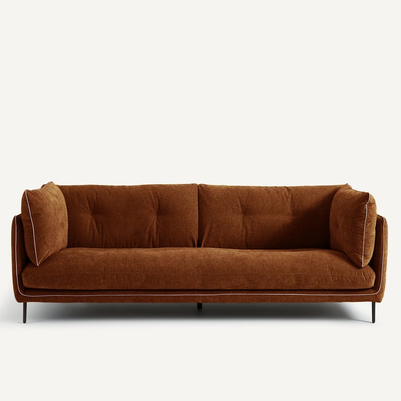 Am.pm Sofa Botero Aus Chenille-velours