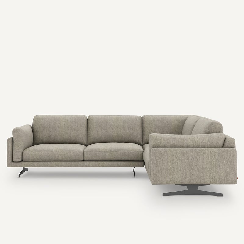 Am.pm Ecksofa César, Tweed-optik