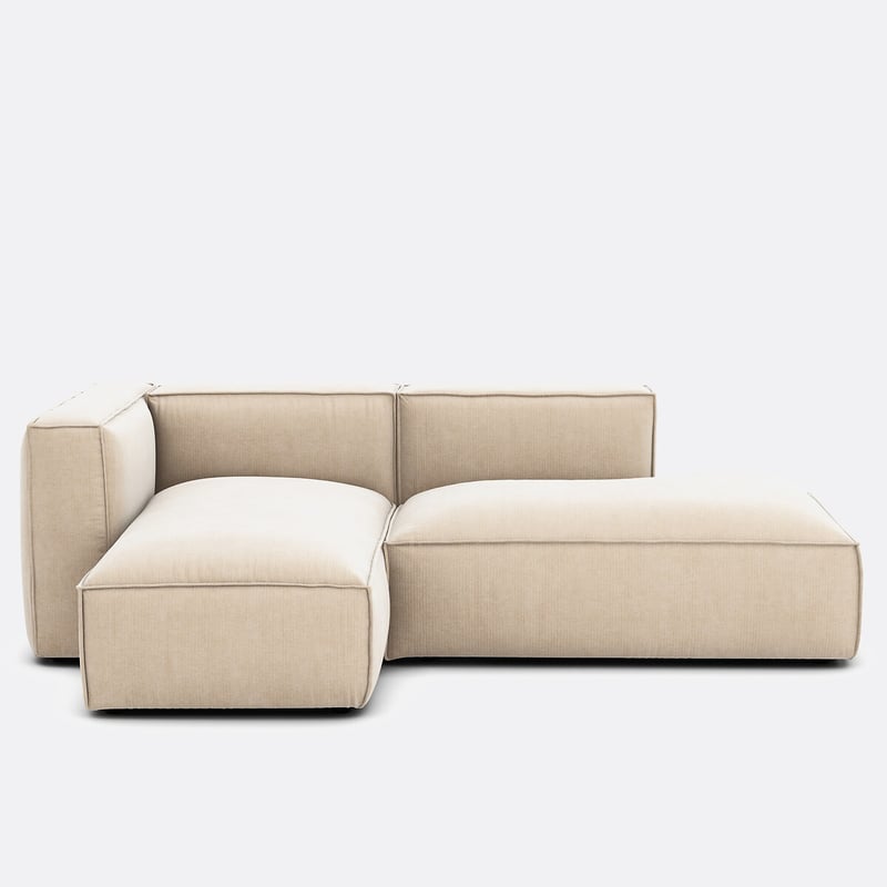 Modulares Ecksofa Seven, Links, Vintage-cord
