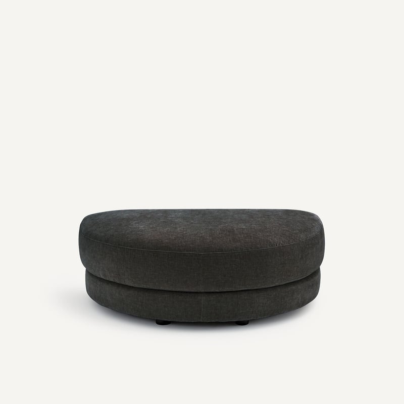 Am.pm Modularer Fussschemel Aus Chenille-velours, Tiberio