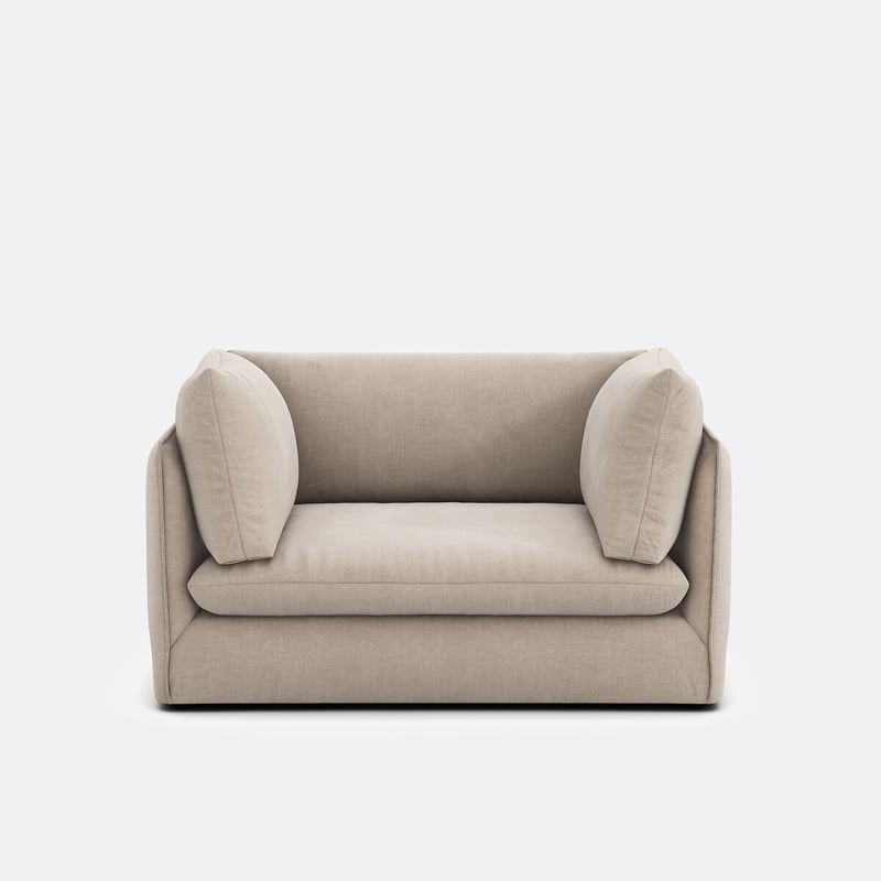 Xl-sesselelement Malo, Für Modulares Sofa, Aus Strukturgewebe