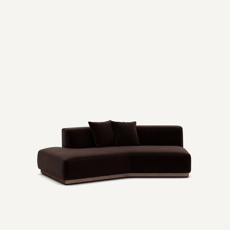 Am.pm Halbes Sofa Links In Samt, Jacopo