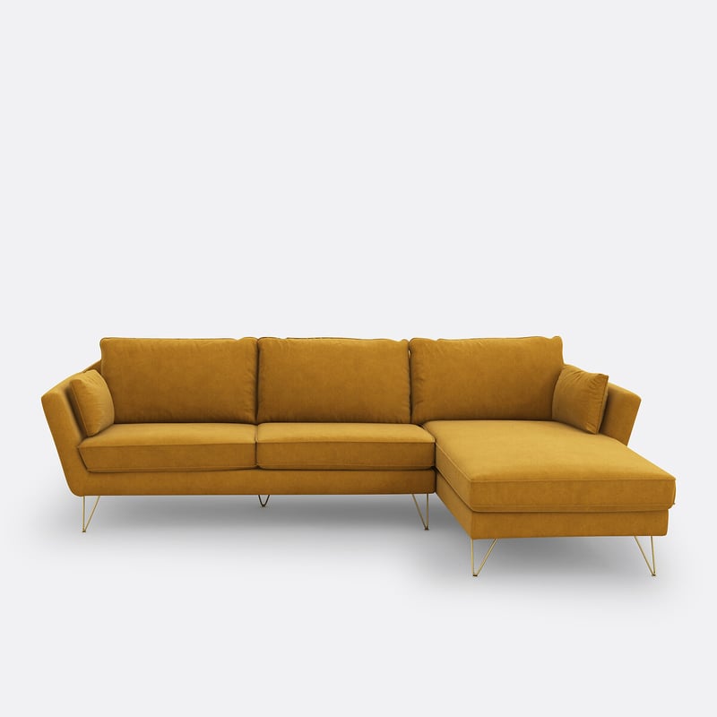 Ecksofa Topim, Samt
