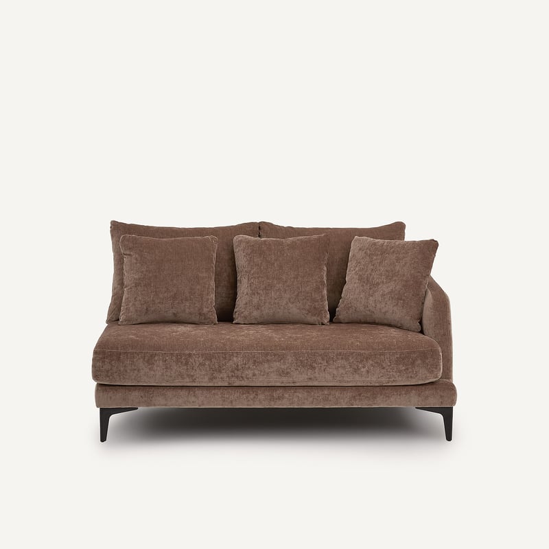 Am.pm X Emmanuel Gallina Halbsofa, 2-sitzer, Aus Gemischtem Velours, Moderniste, Design Emnanuel Gallina