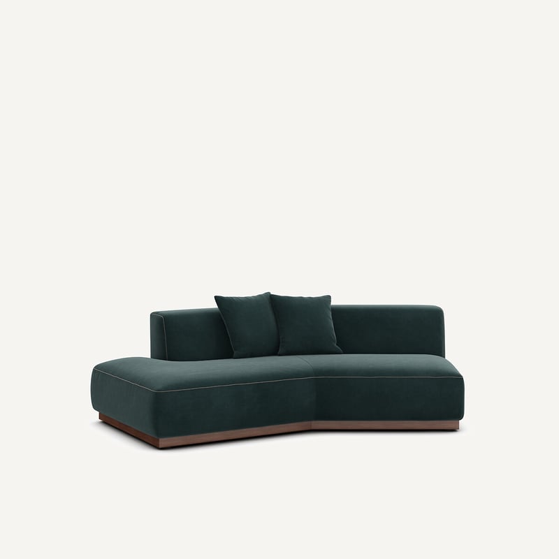 Am.pm Halbes Sofa Links In Samt, Jacopo