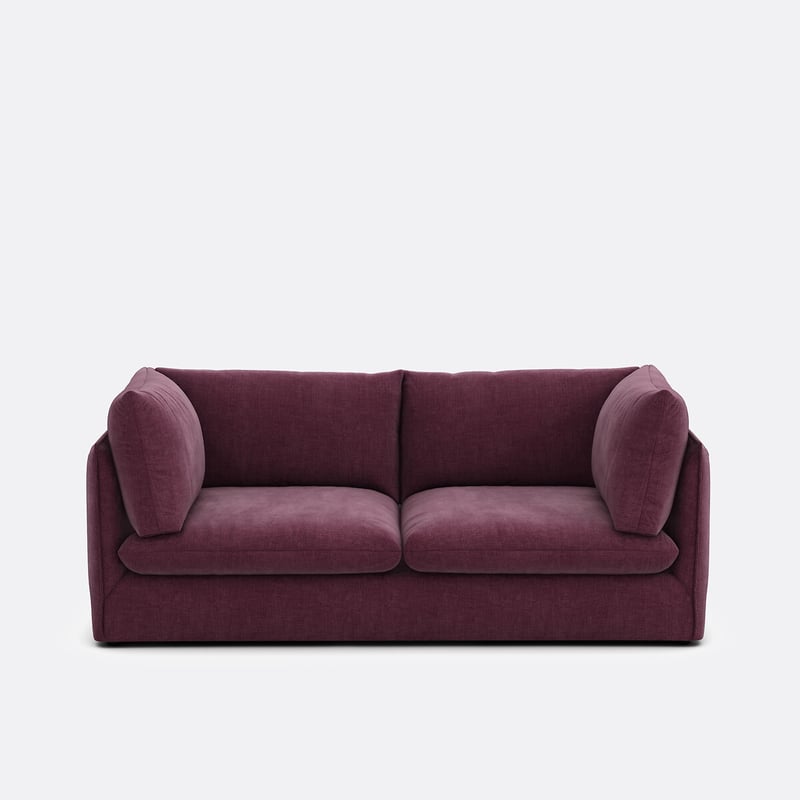Gerades Sofa, 3-sitzer, Strukturstoff, Malo