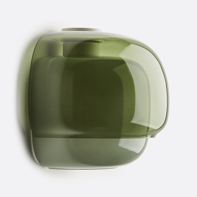 Wandleuchte Aus Farbigem Glas, Kinoko