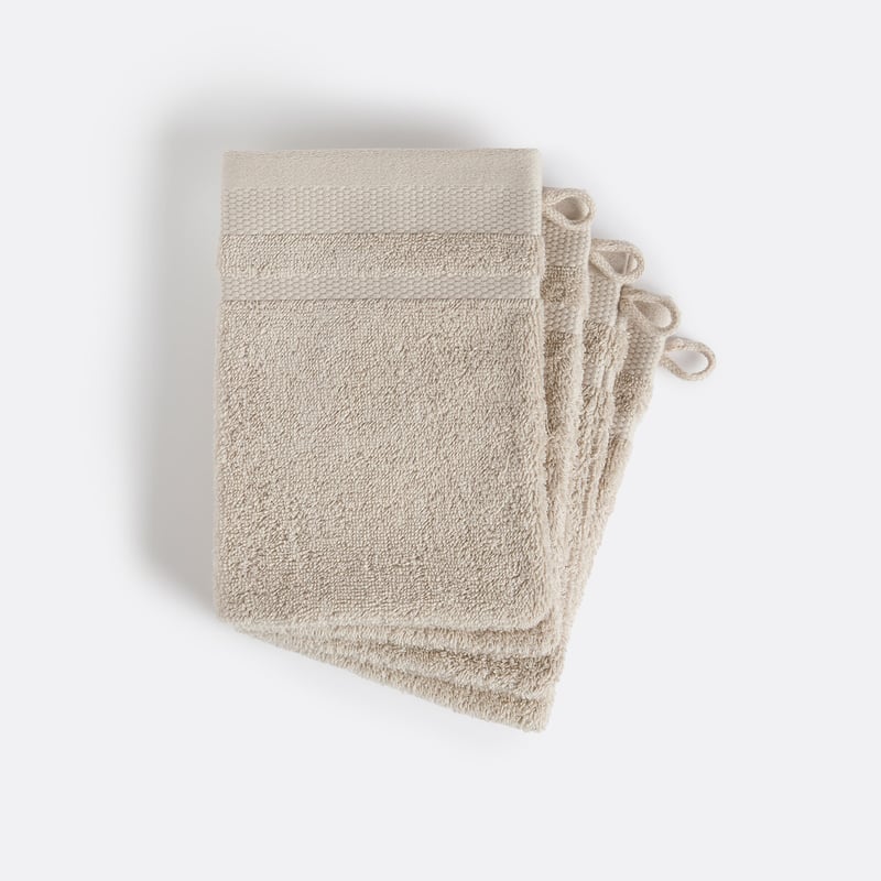 La Redoute Interieurs 4er-pack Waschhandschuhe Kheops Aus Gekämmter Baumwolle 600g/m2