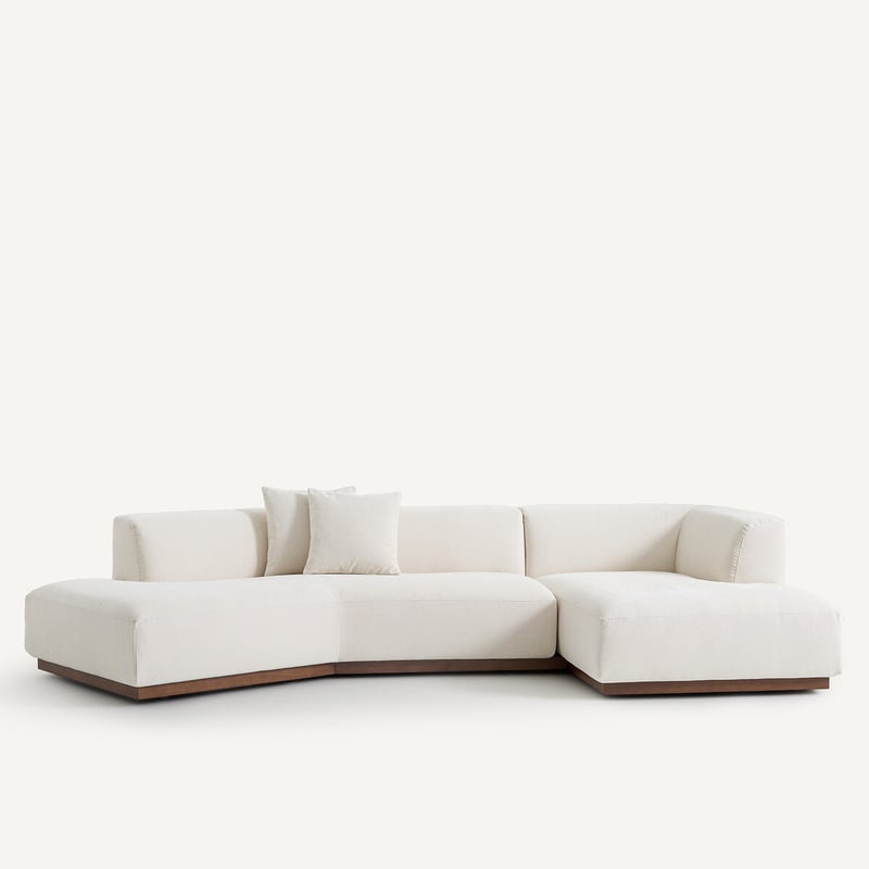 Am.pm Offenes Ecksofa Jacopo Mit Ecke Rechts, Chenillesamt