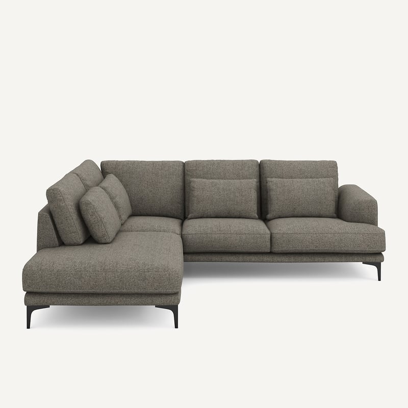 Am.pm Geschlossenes Ecksofa Marsile Mit Ecke Links, Tweed-optik