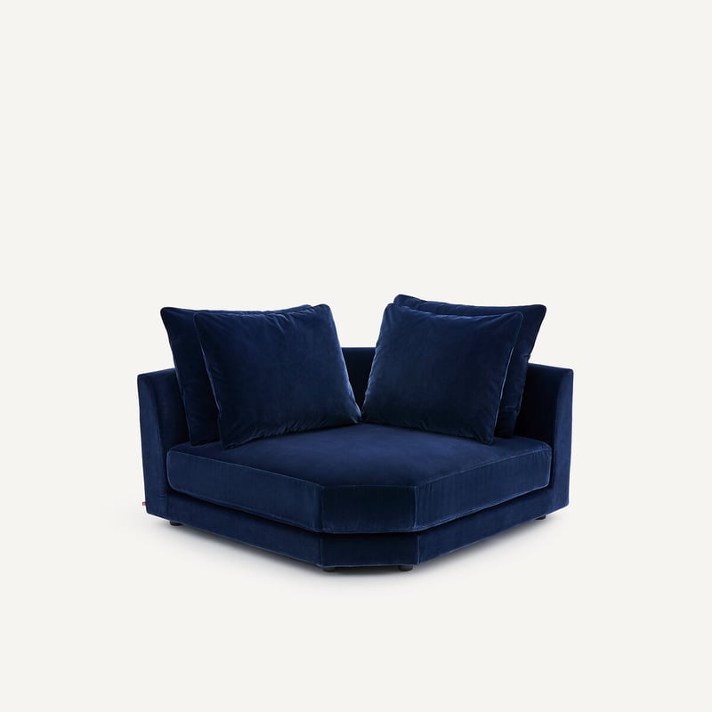 Am.pm Modulares Ecksofa Aus Samt, Tiberio