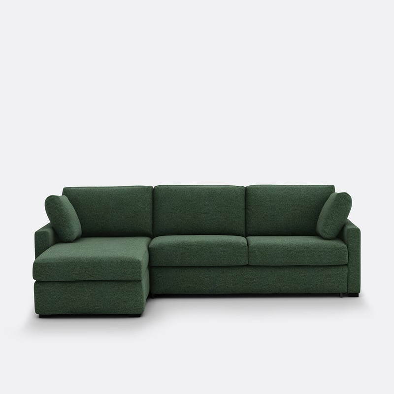 Ecksofa Timor, Mit Schlaffunktion, 4-sitzer, Polyester, Comfort Bultex®