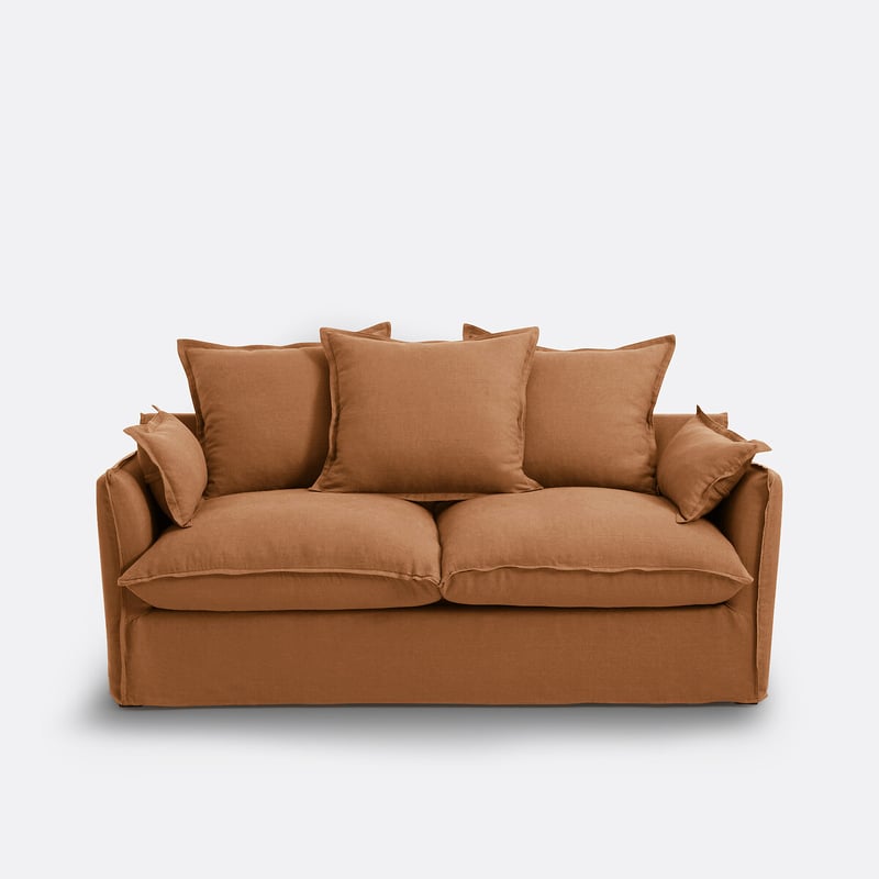 Schlafsofa, 2- Oder 3-sitzer, Abnehmbar, Knitterleinen, Odna