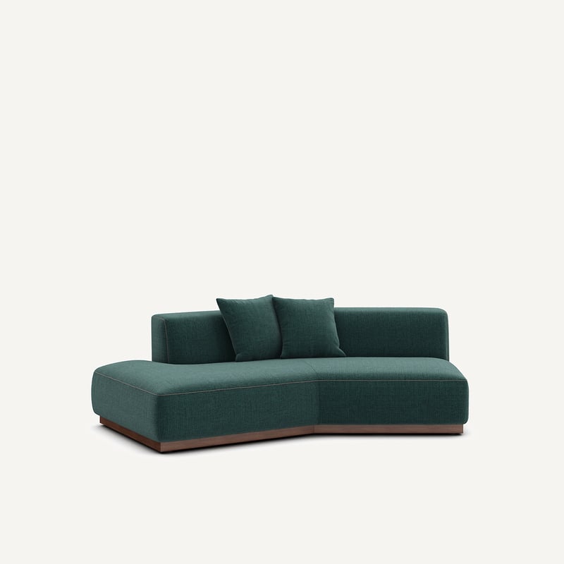 Am.pm Halbes Sofa Links Aus Jaspé-stoff, Jacopo