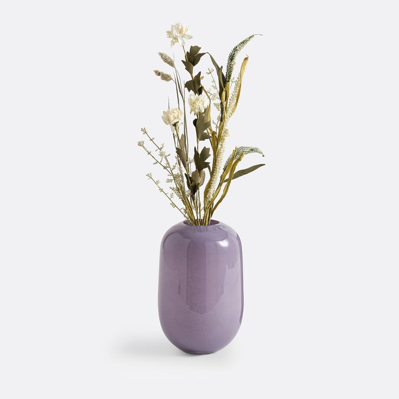 La Redoute Interieurs Vase Iva In Abgerundeter Form, Glas, H. 23,5 Cm