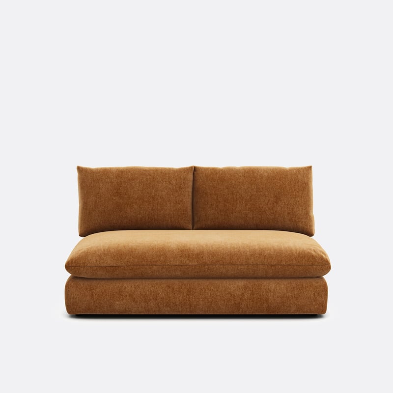 2-sitziges Sitzelement Malo, Für Modulares Sofa, Aus Meliertem Polyester