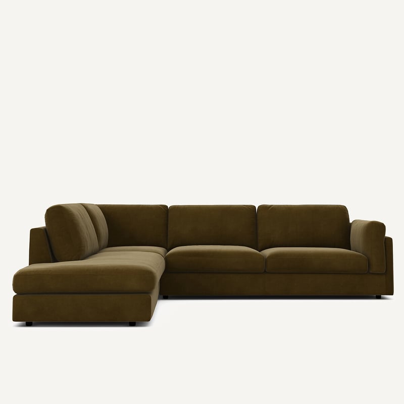 Am.pm Ecksofa Mit Meridian, Umwandelbar, Aus Samt, César