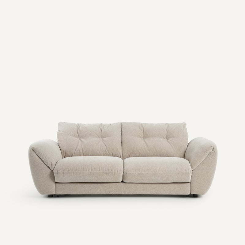 Am.pm 3-sitziges Schlafsofa Edgar, Velours Chenille
