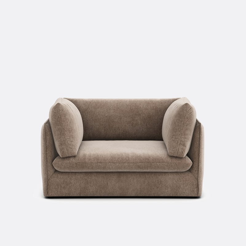 Xl-sesselelement Für Modulares Sofa Malo, Aus Meliertem Stoff
