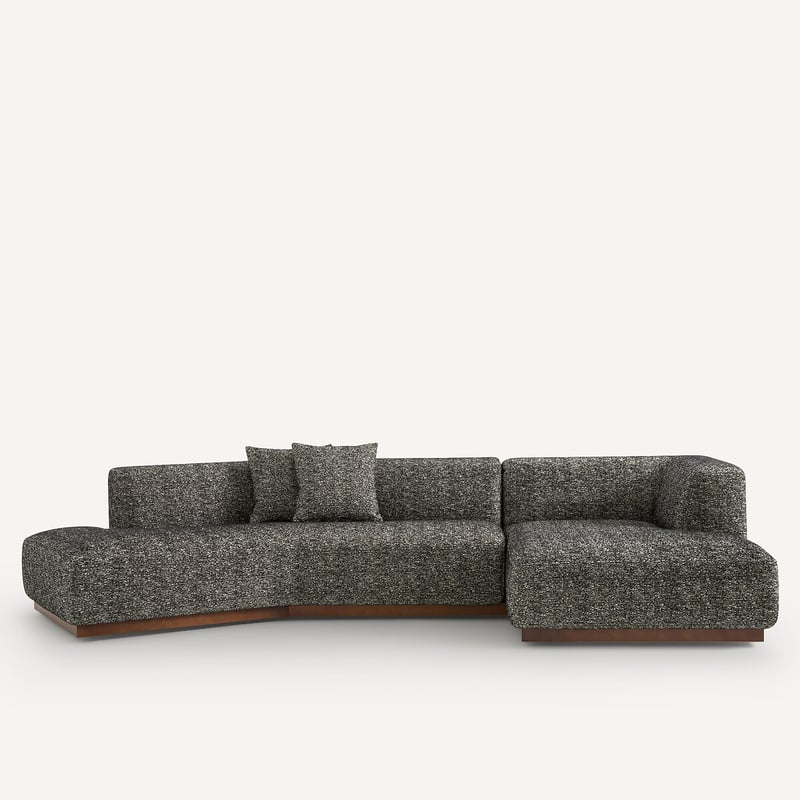 Am.pm Offenes Ecksofa Jacopo Mit Ecke Rechts, Bouclé