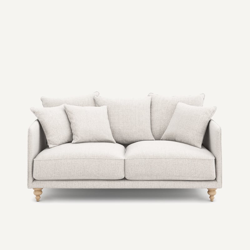 Am.pm Kompaktes 3-sitzer-sofa Aus Jaspé-stoff, Lazare