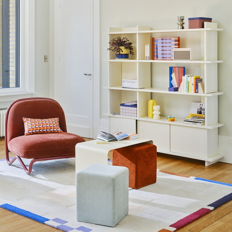 La Redoute Interieurs Bücherregal Milor, 6 Fächer, 3 Türen, Höhe 180 Cm