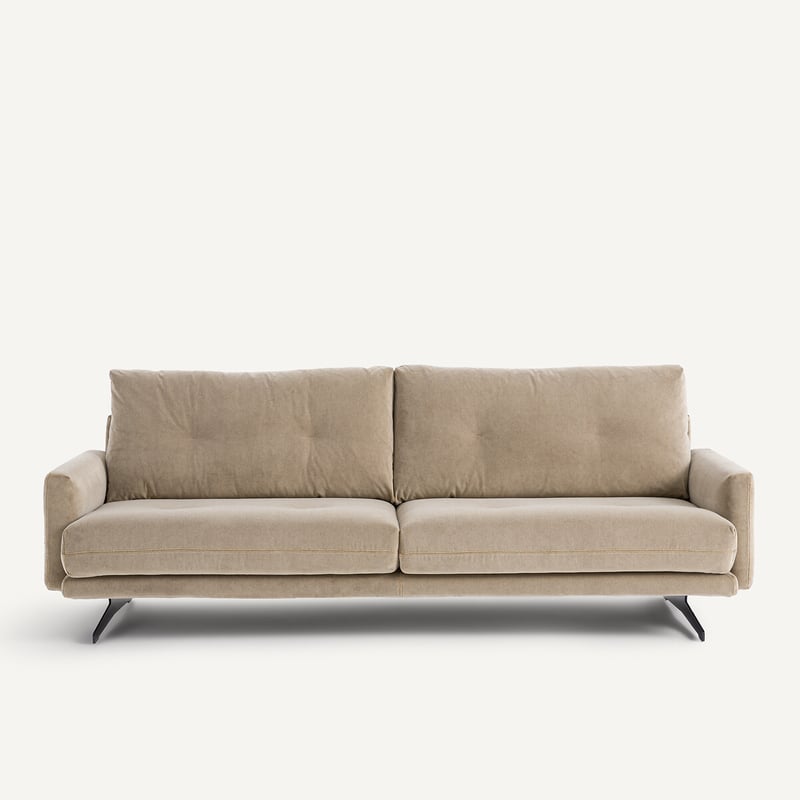 Am.pm Sofa Aus Stonewashed Velours, Delicato