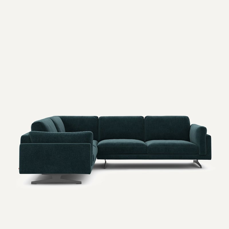 Am.pm Ecksofa Aus Chenille-velours, César