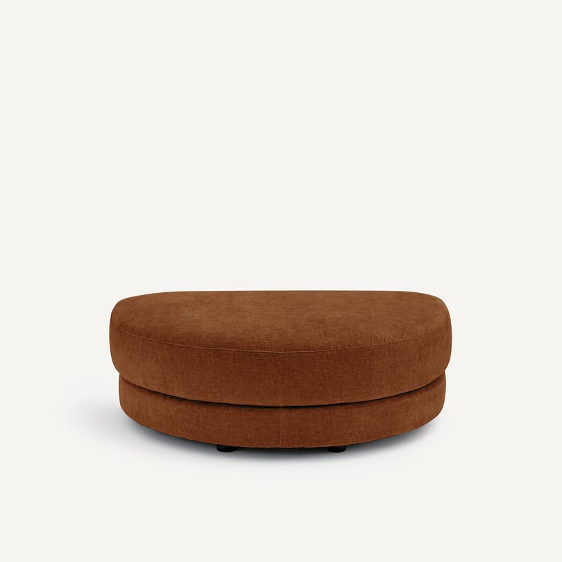 Am.pm Modularer Fussschemel Aus Chenille-velours, Tiberio