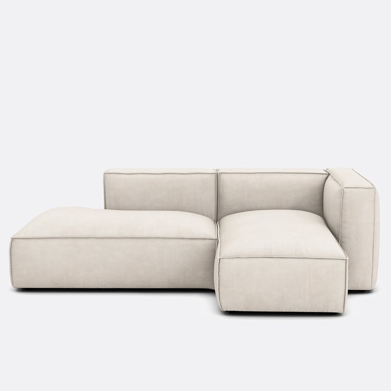 Modulares Ecksofa Seven, Rechts, Cordsamt