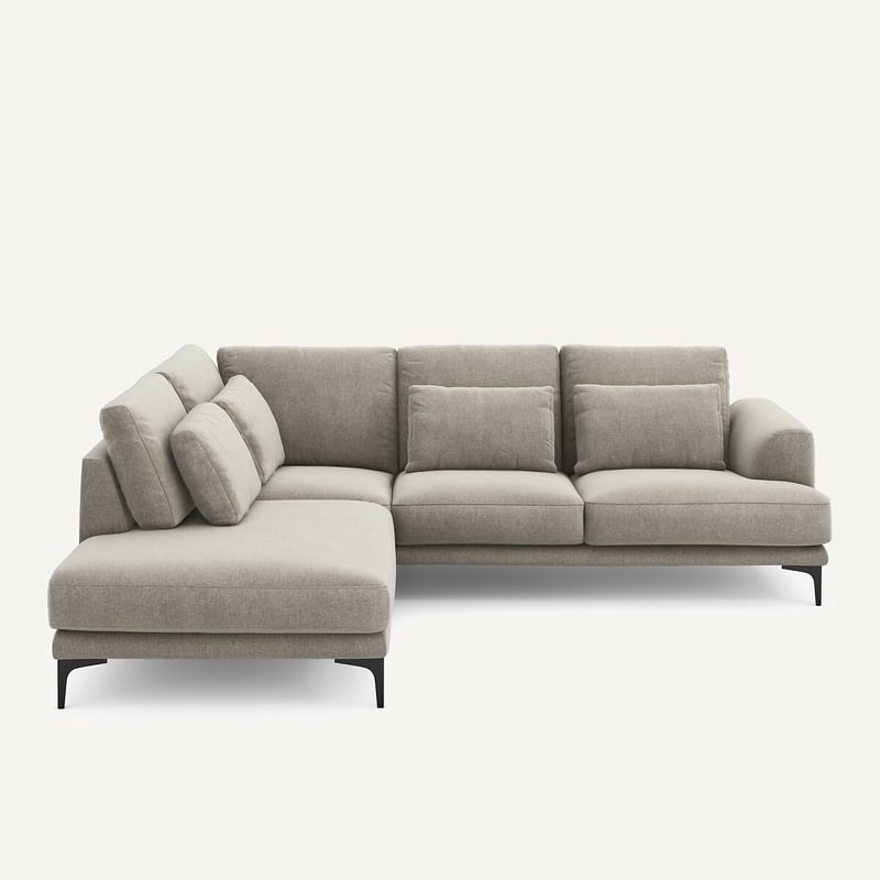 Am.pm Sofa, Linke Ecke, Geschlossen, Aus Chenille-samt, Marsile