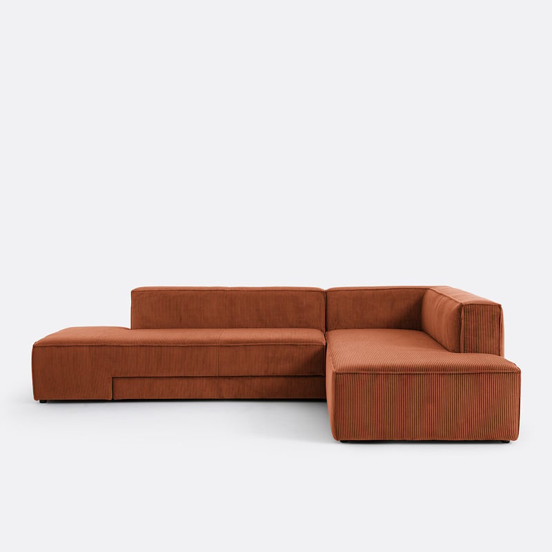 Ecksofa, Ausziehbar, Cord, Ginosa