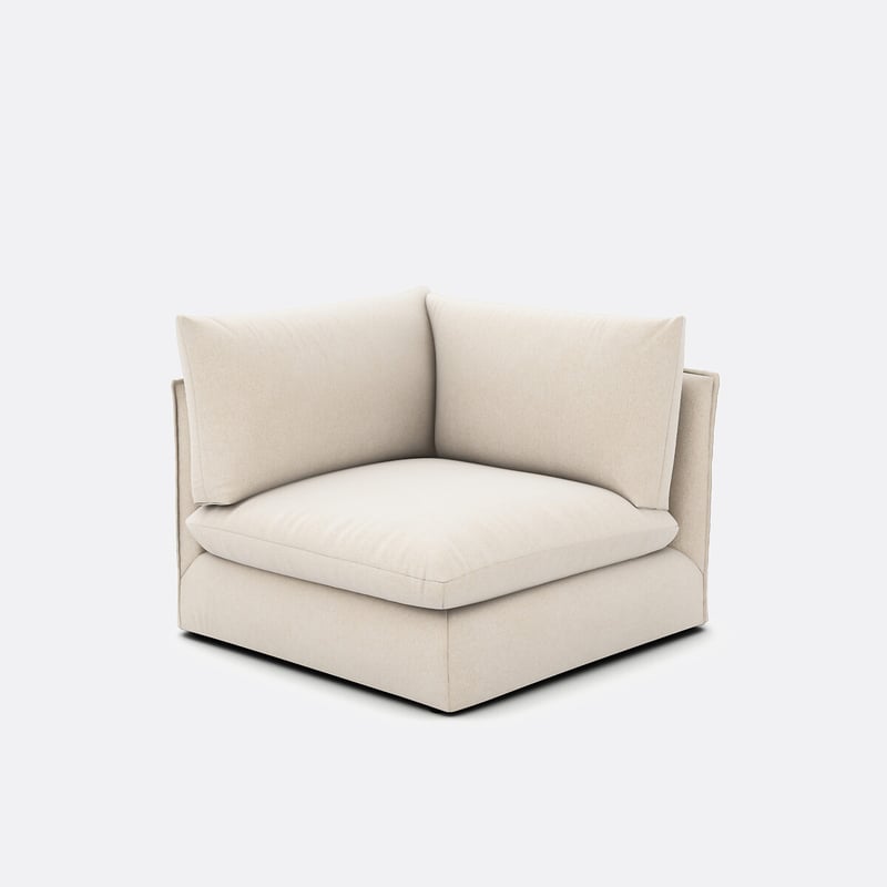 Eckelement Malo Für Modulares Sofa, Aus Meliertem Polyester