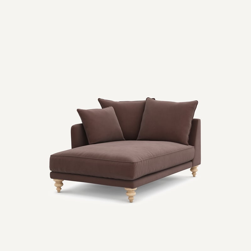 Am.pm Chaiselongue Aus Leinenvelours, Lazare
