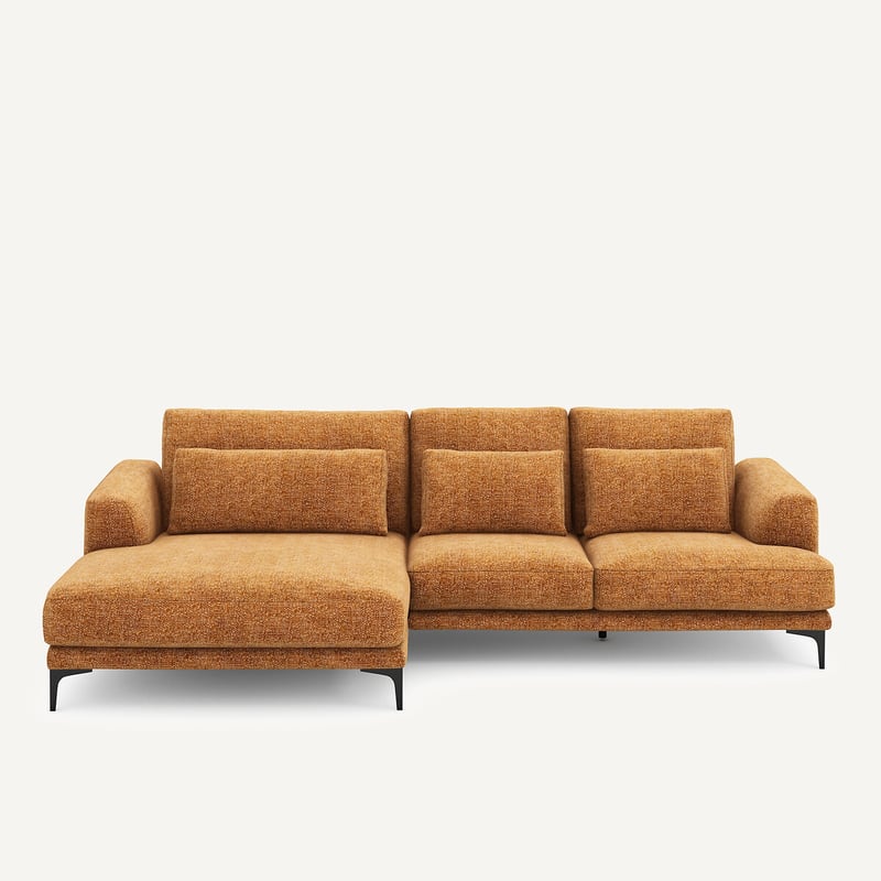 Am.pm Ecksofa Meridian Xl Links, Baumwolle Gewebt, Marsile