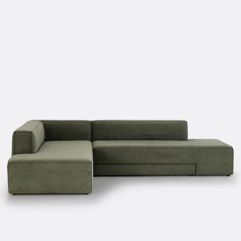 Eckschlafsofa Ginosa, Polyester