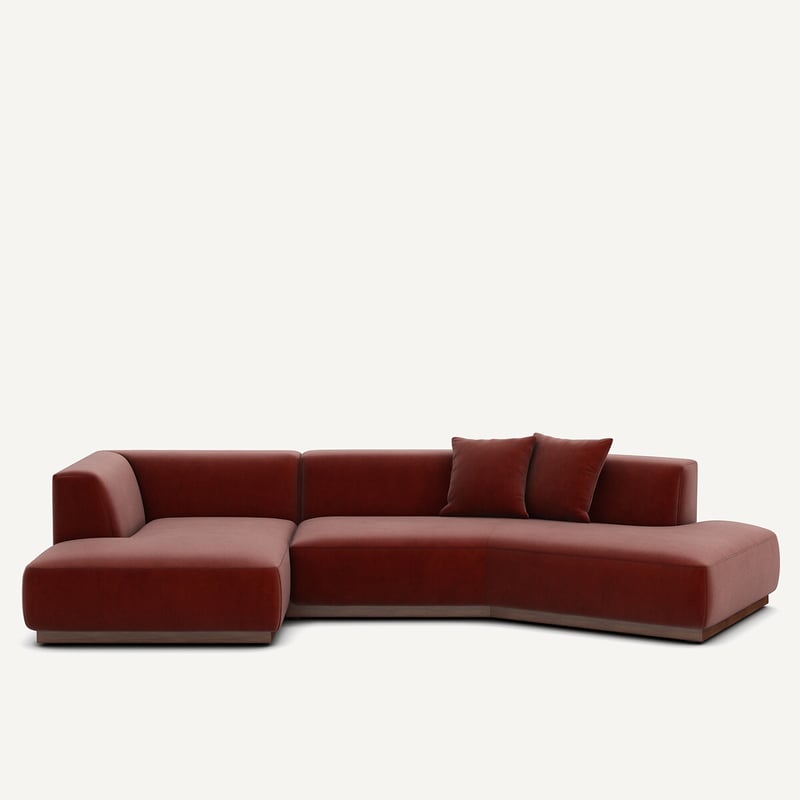 Am.pm Offenes Ecksofa Jacopo Mit Ecke Links, Samt
