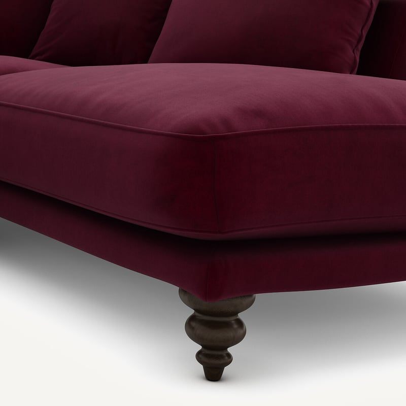 Am.pm Ecksofa, Aus Samt, Lazare