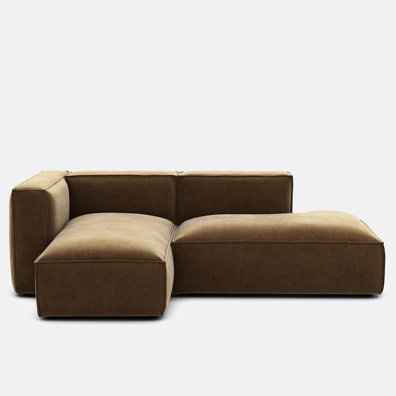 Modulares Ecksofa Seven, Links, Vintage-cord