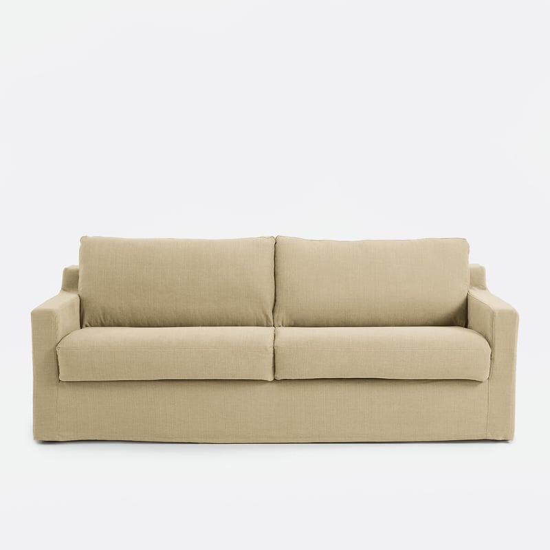 Schlafsofa Mit Abnehmbaren Bezügen, 2-, 3- Oder 4-sitzer, Aus Baumwolle Und Leinen, Linetto