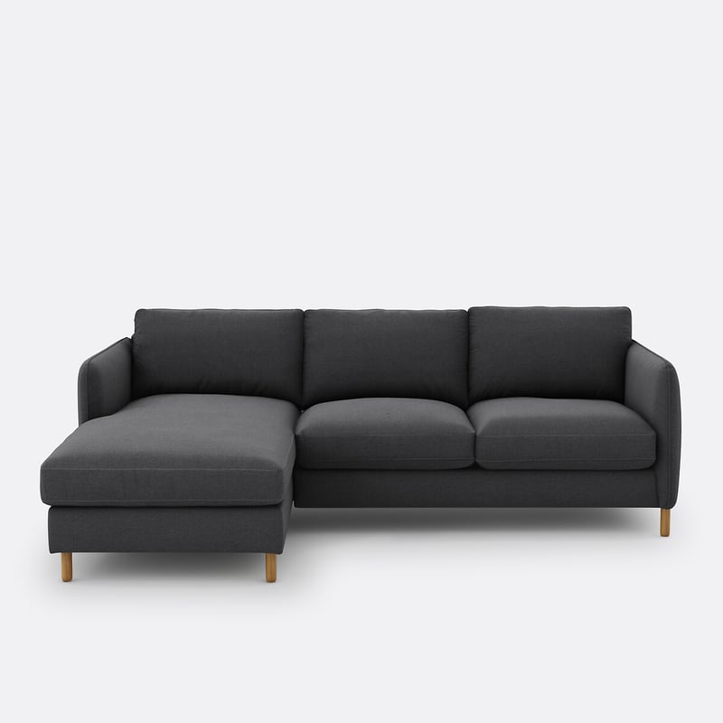 Ecksofa Loméo, Links, 4-sitzer, Polyester