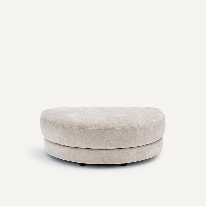 Am.pm Modularer Fussschemel Aus Chenille-velours, Tiberio