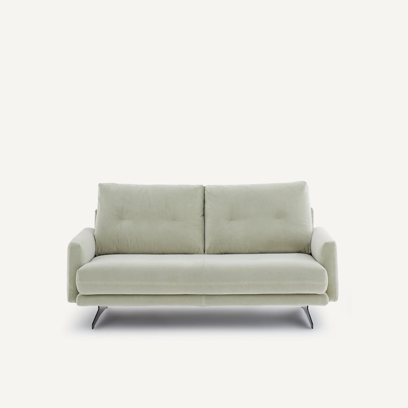 Am.pm 2-sitzer-sofa In Stonewashed Velours, Delicato
