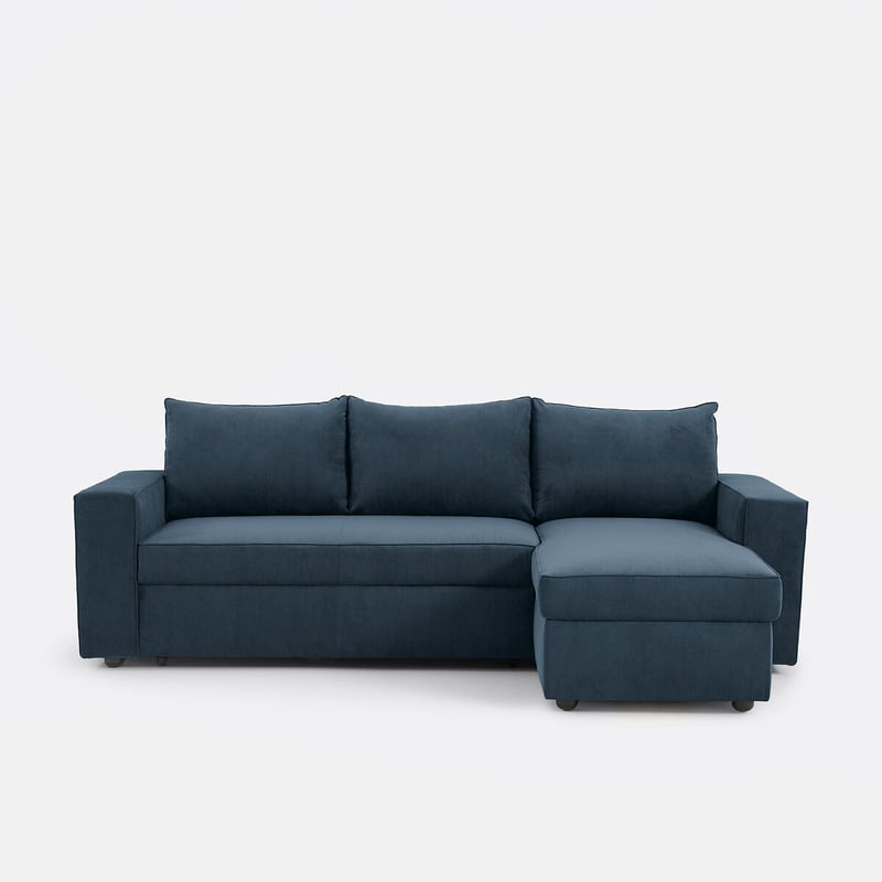 3-sitzer-ecksofa Mit Bettkasten, Feinrippsamt, Flo