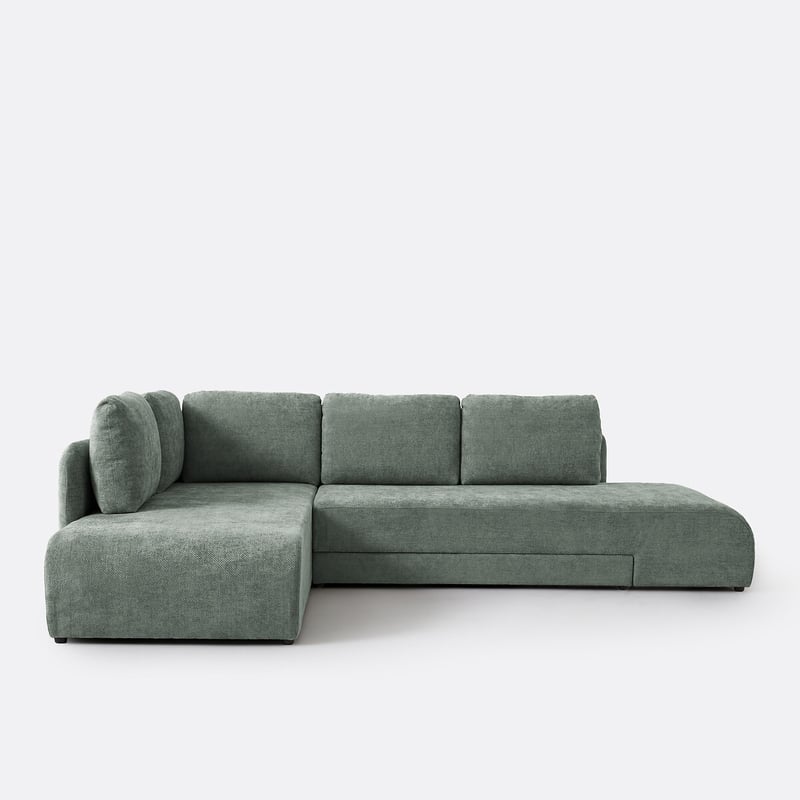 Ecksofa, Umwandelbar, Chenille-croisé, Gina