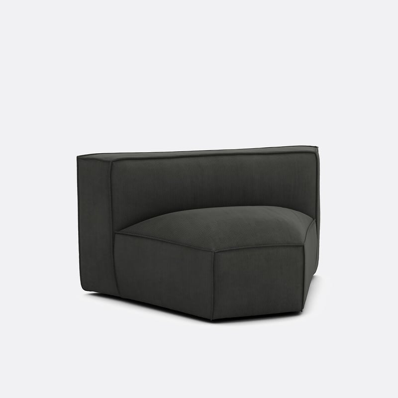 Offenes Eckelement Seven Für Modulares Sofa, Cordsamt